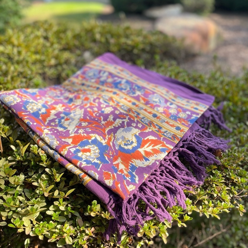 Woodlands Fairy Urban Outfitters Siya Purple Fringe bohemian tapestry NWOT rare!